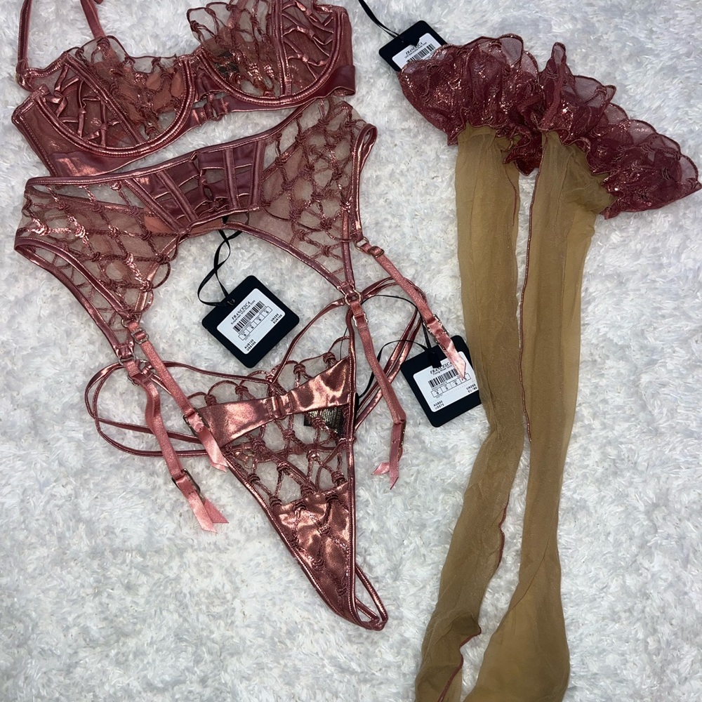 Elegant Pink Lingerie Set